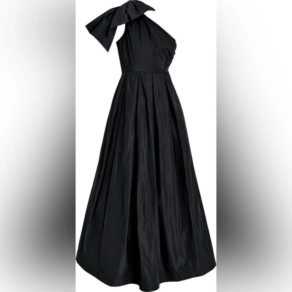 Bow One-Shoulder Gown Donna Karan New York - Picture 3 of 5